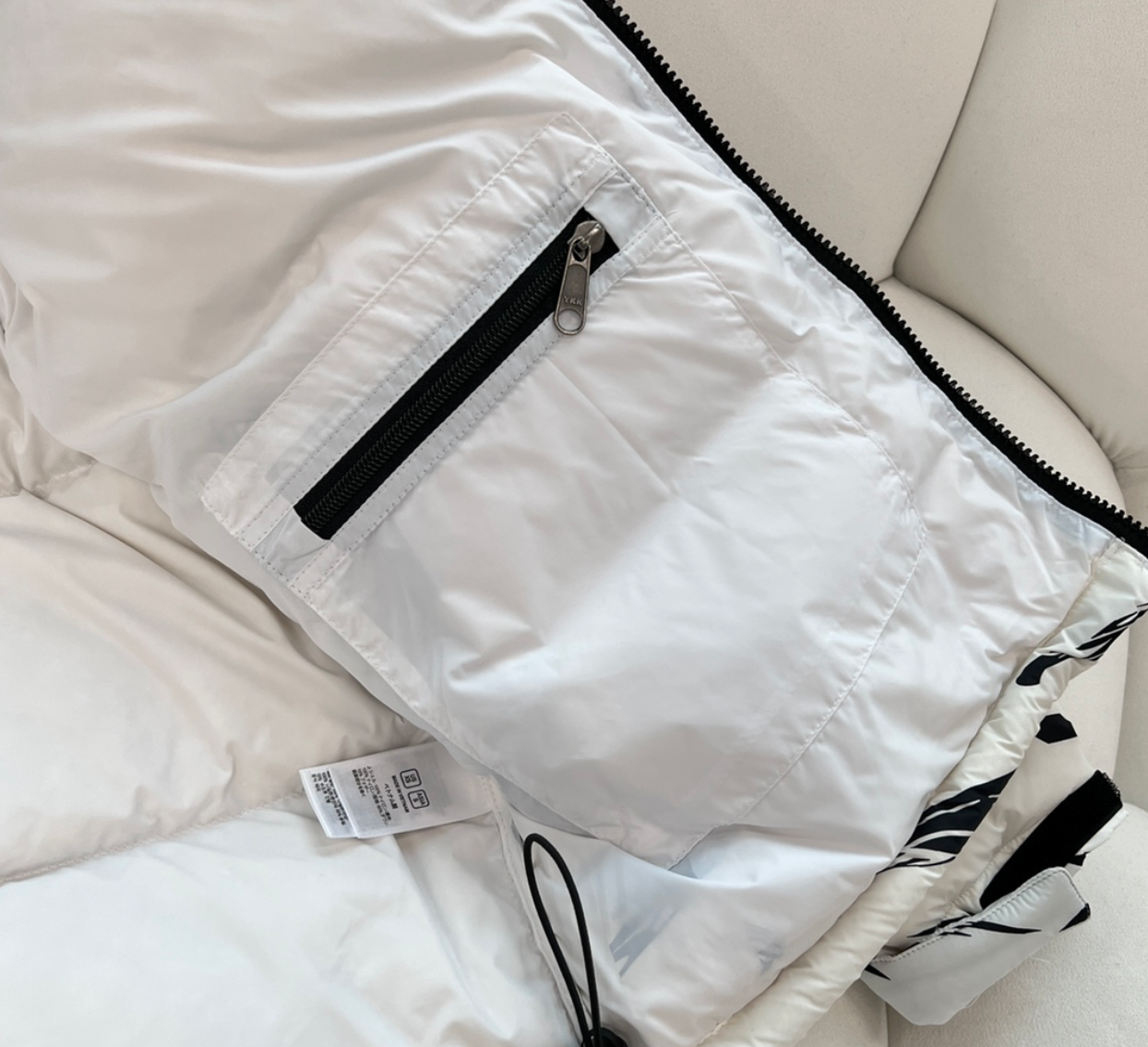 The North Face jakna bijelo crna