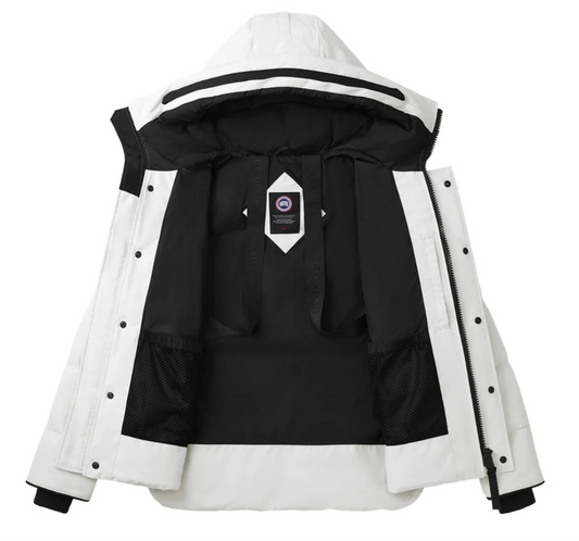 Canada Goose White Mcmillan Parka Black label