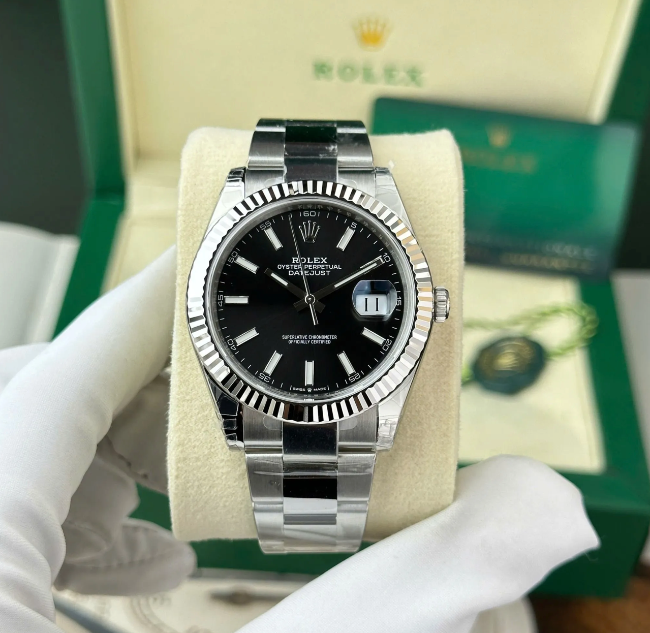 Rolex Datejust Black Dial 116334 41 mm