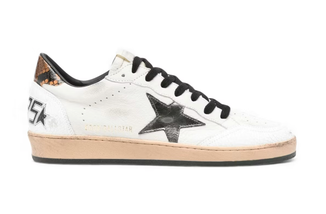 Golden Goose Ball-Star Low White Silver Star