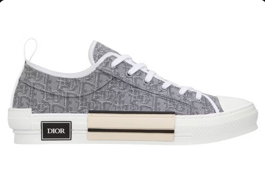 Dior B23 Low Top Ruthenium Metallic Thread Dior Oblique Jacquard