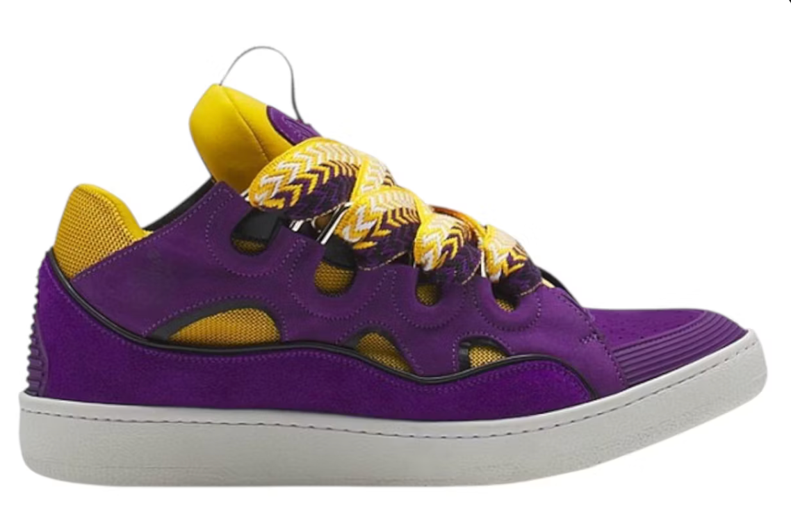 Lanvin Leather Curb Purple Yellow