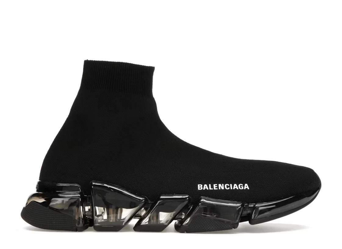 Balenciaga Speed 2.0 Clear Sole Black