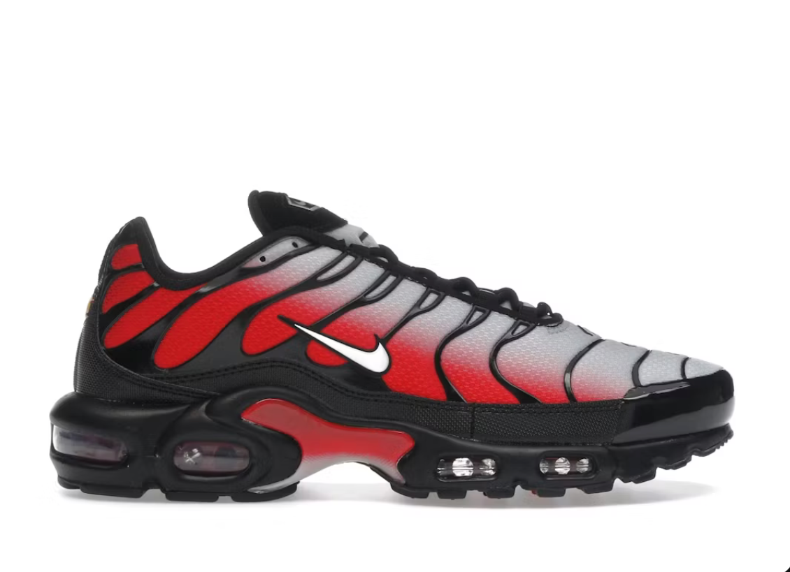 Nike Air Max Plus Pure Platinum University Red Black White
