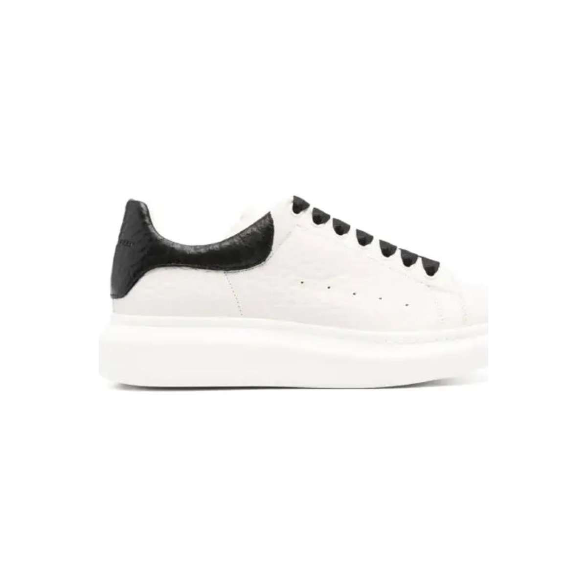 Alexander McQueen White Black Laces