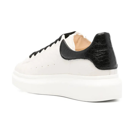 Alexander McQueen White Black Laces