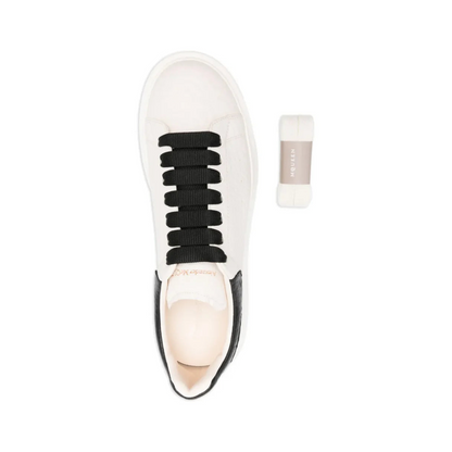 Alexander McQueen White Black Laces