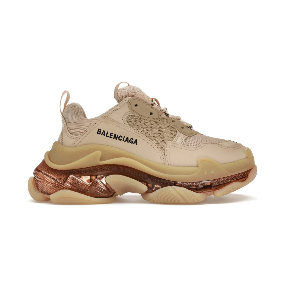 Balenciaga Triple S Beige (Clear Sole)