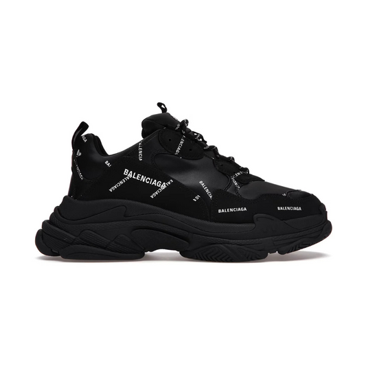 Balenciaga Triple S Black (Logo)