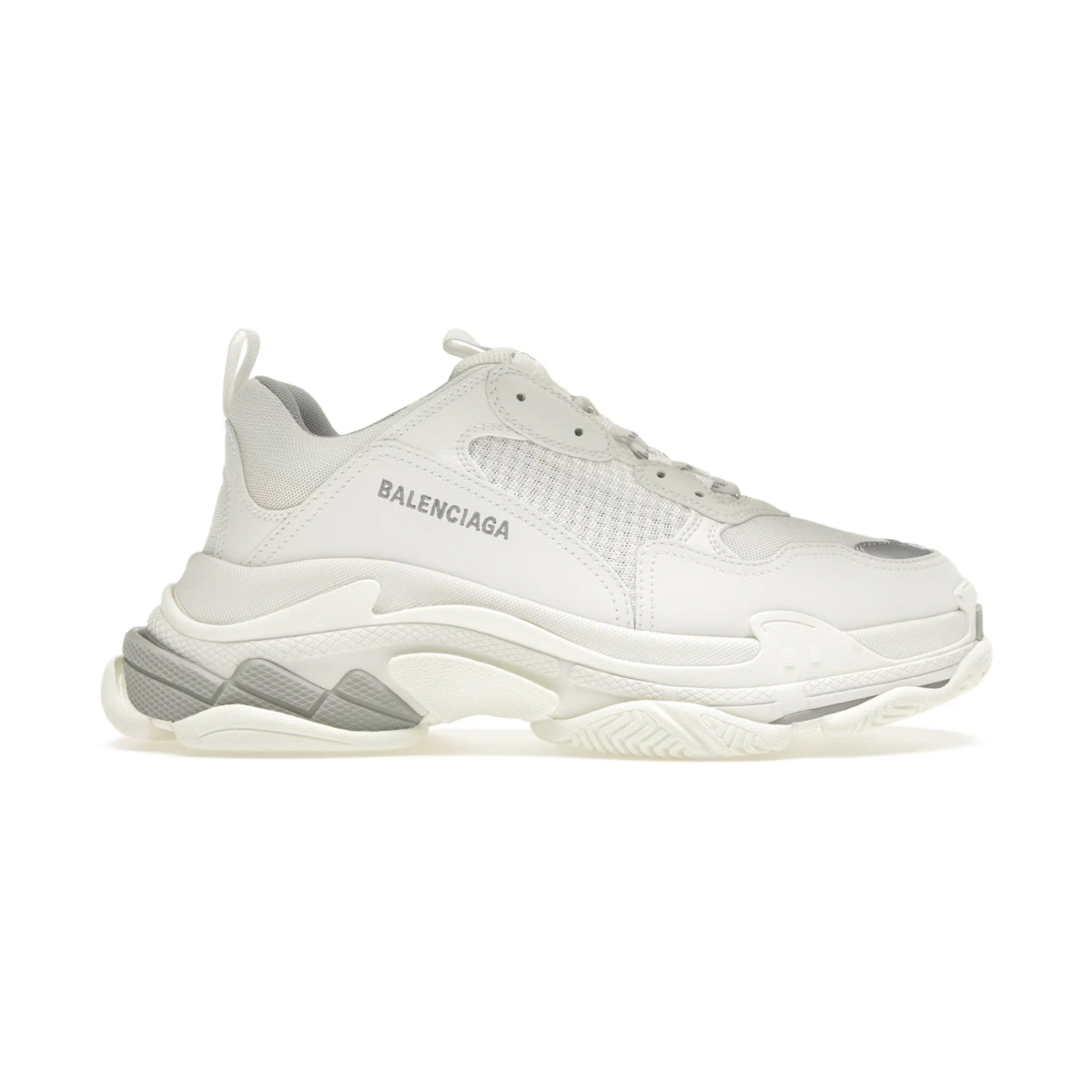 Balenciaga Triple S White Silver