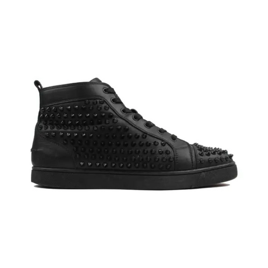 Christian Louboutin High Full Black Spikes