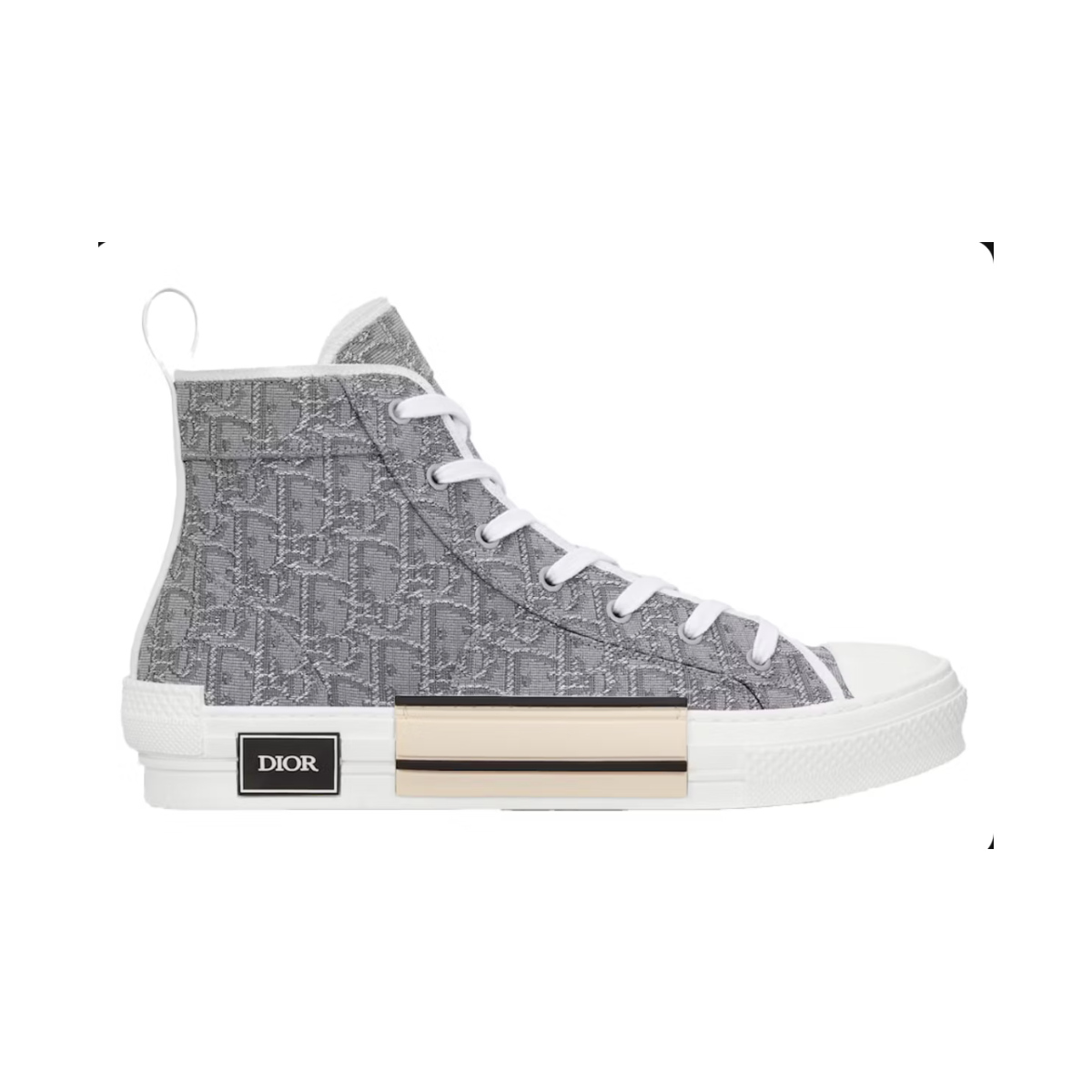 Dior B23 High-Top Ruthenium-Colored Oblique Jacquard
