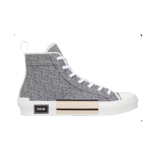 Dior B23 High-Top Ruthenium-Colored Oblique Jacquard