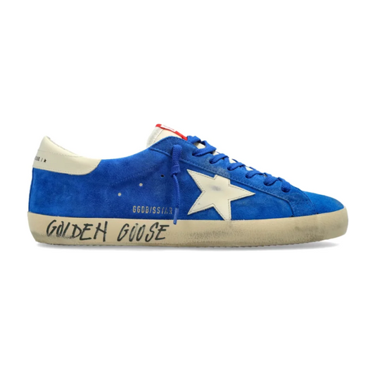Golden Goose Super-Star Dark Blue Beige White