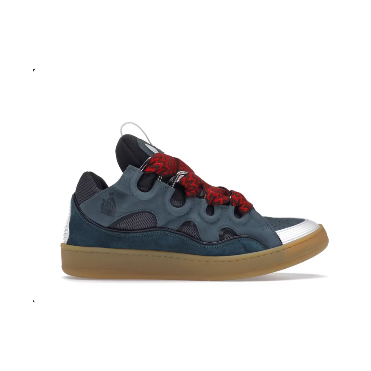 Lanvin Leather Curb Blue Grey