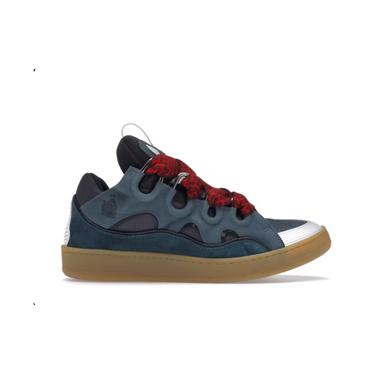 Lanvin Leather Curb Blue Grey
