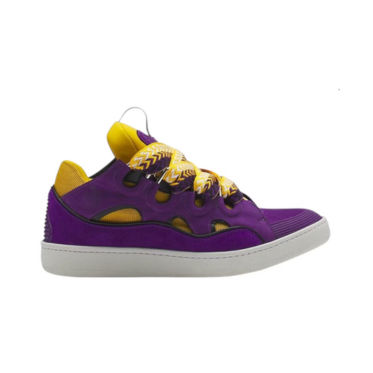 Lanvin Leather Curb Purple Yellow