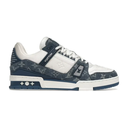 Louis Vuitton LV Trainer Monogram Denim White Blue