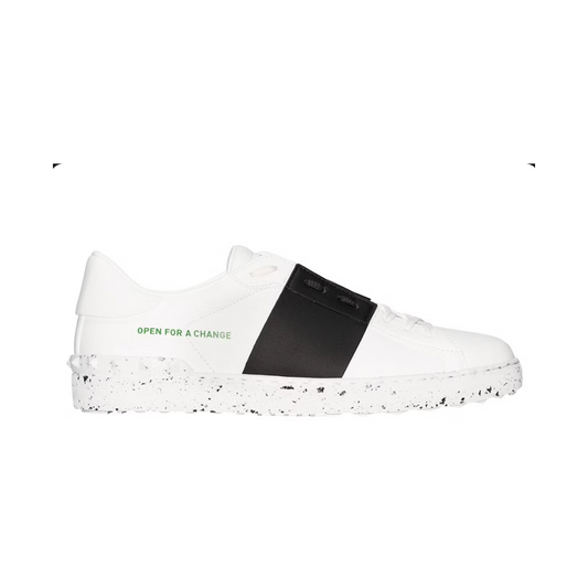 Valentino Garavani Open for a Change White Black Band Green White