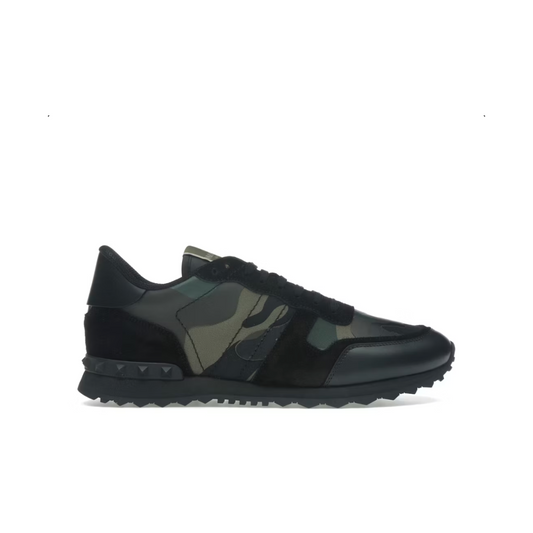 Valentino Garavani Rockrunner Camouflage Black Black Green