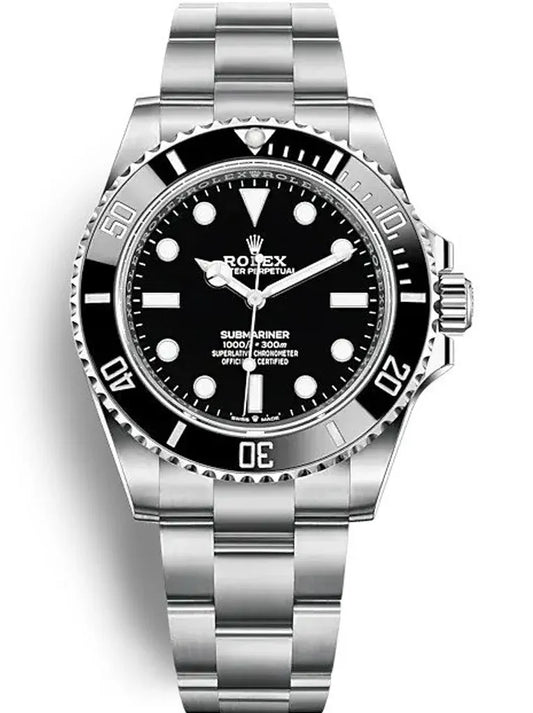 Rolex Submariner 41mm Black Dial 124060 No-Date
